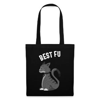 Friendship Shirt, Best Furiends Smiling Cat With - Tote Bag - black - Front