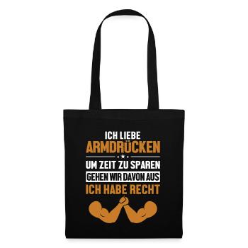Armdrücken hat immer Recht Techniques Exercise - Stoffbeutel - Schwarz - Vorne