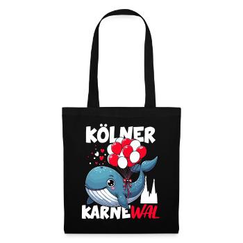 Cologne Carnival Wal Kölle Alaaf Cologne Cathedral funny - Tote Bag - black - Front