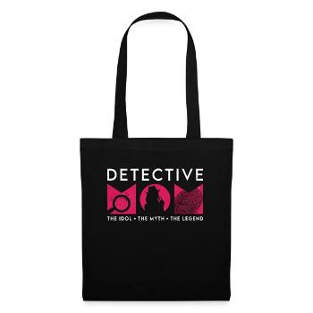 Maman détective L’idole Le mythe L’enquêteur - Sac en tissu - noir - Devant