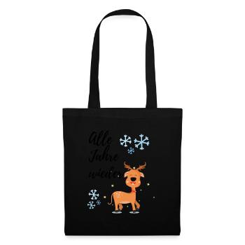 Winter Time - The Winter Snows Snowflakes - Tote Bag - black - Front