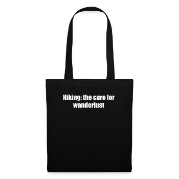 Wandern - Hiking: the cure for wanderlust - Tote Bag - black - Front