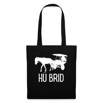 Hü Brid - Funny Hybrid Car - Horse Saying - Tote Bag - black - Front