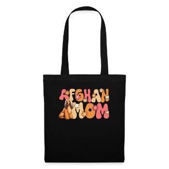 Chien Afghan Groovy Afghan Maman - Sac en tissu - noir - Devant