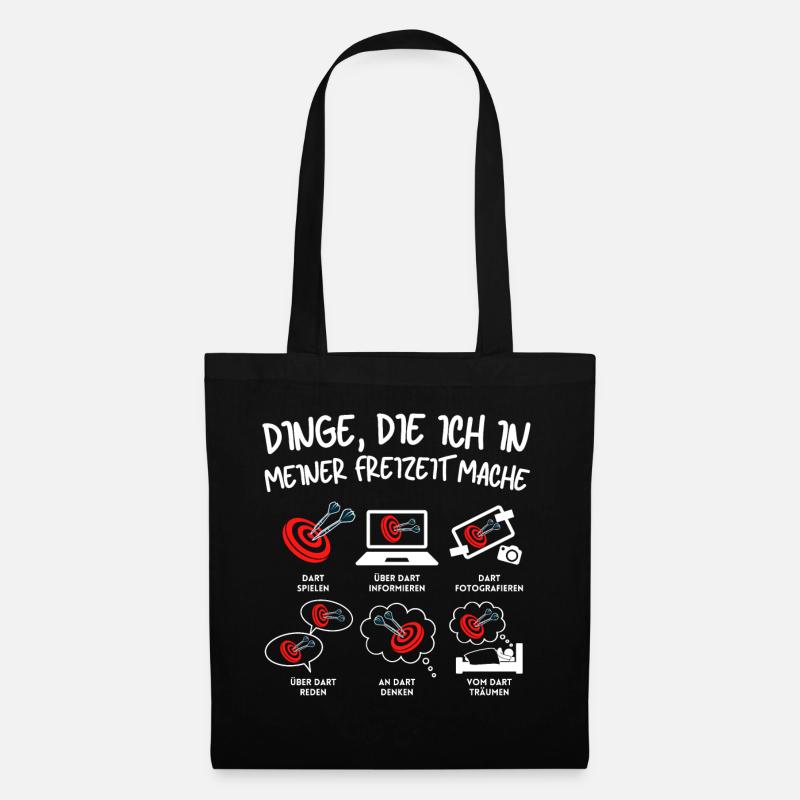 Dart Spruch Dartscheibe Dartboard 180 für - Stoffbeutel - Schwarz