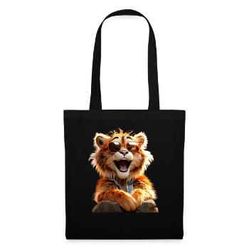 Tiger Big Cat Wild Cats Lover Cute Tiger - Tote Bag - black - Front
