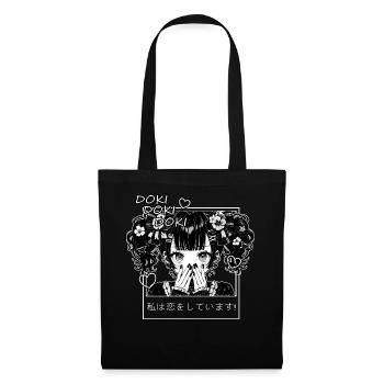 Kawaii Harajuku Anime Japanese Yamii Kawaii Gothic - Stoffbeutel - Schwarz - Vorne