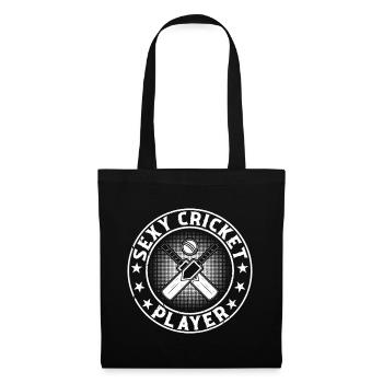 Joueur de cricket - Joueur de cricket sexy - Sac en tissu - noir - Devant