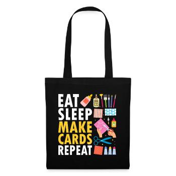 Papier d’artisanat carter fait à la main Crafter carte - Sac en tissu - noir - Devant