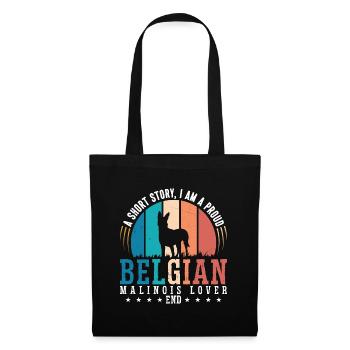Belgian Malinois Lover A Short Story Working Dog - Tote Bag - black - Front