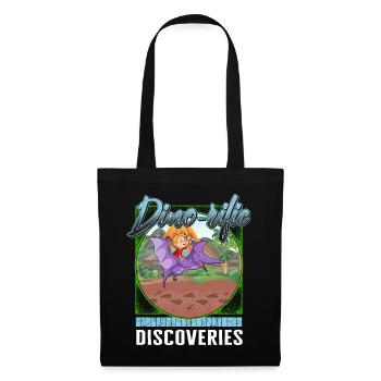 Paleontology Shirt, Dino-Rific Discoveries Tee, - Tote Bag - black - Front