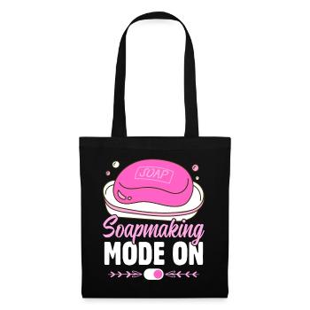 Savon Savon de bain Savon naturel - Sac en tissu - noir - Devant