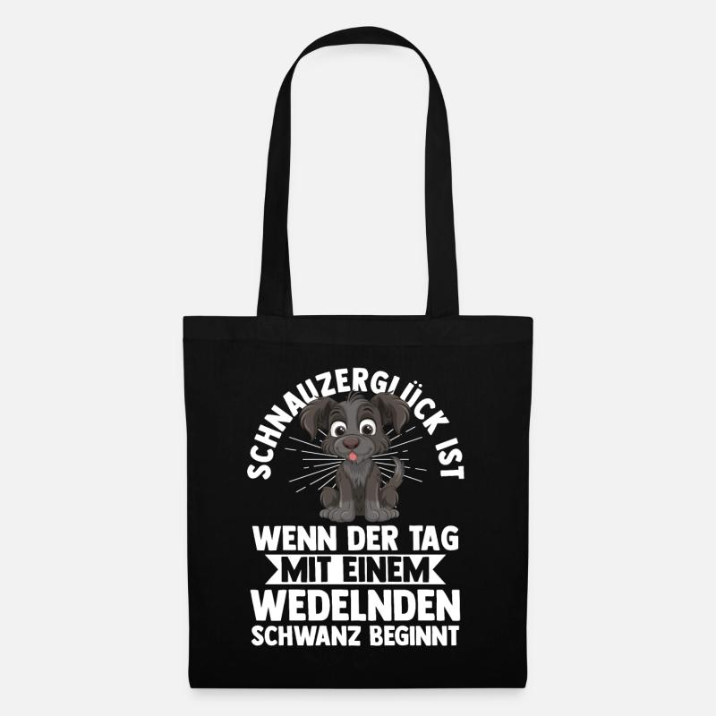 Riesenschnauzer Hund Schnauzer - Stoffbeutel - Schwarz