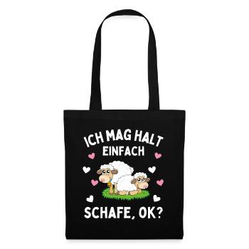I JUST LIKE SHEEP! Sheep Shepherd Sheep - Tote Bag - black - Front