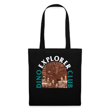 Chemise de paléontologie, Dino Explorer Club Tee, cadeau - Sac en tissu - noir - Devant