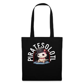 Axolotl Chemise Enfant Pirate Chemise Axolotl Jeu de mots - Sac en tissu - noir - Devant