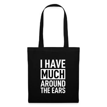 Denglish - J’ai beaucoup autour des oreilles - Sac en tissu - noir - Devant