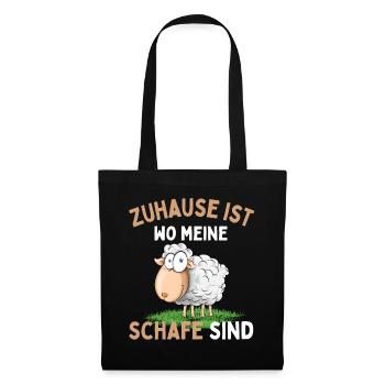 Home is where my sheep are! Sheep Shepherd - Tote Bag - black - Front