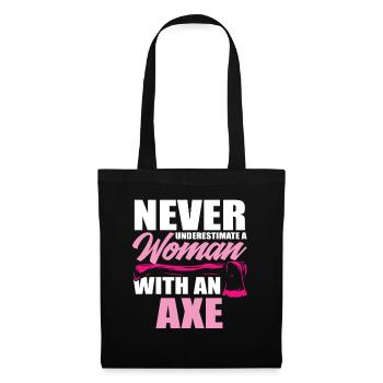 Axe Thrower Axe Throw Sports Wife Gift - Tote Bag - black - Front