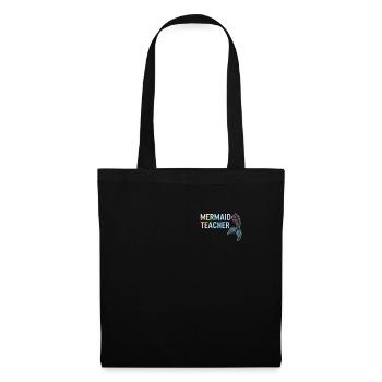 Chemise de professeur, sirène professeur mignon queue de sirène - Sac en tissu - noir - Devant