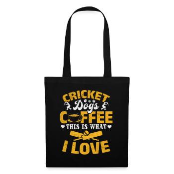 Cricket Dogs Coffee This Is What I Love - Cricket - Stoffbeutel - Schwarz - Vorne