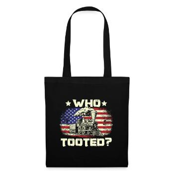 Who Tooted? USA Flag - Train Driver Train Driver - Tote Bag - black - Front