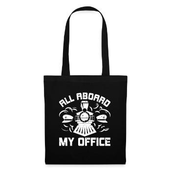 All Abroad My Office - Train Driver Train Driver - Tote Bag - black - Front