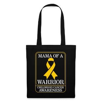 Oncology Awareness Shirt, Mama Of A Warrior - Tote Bag - black - Front