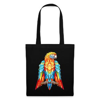 Macaw Parrot Parenting Geometric Bird Lover - Stoffbeutel - Schwarz - Vorne