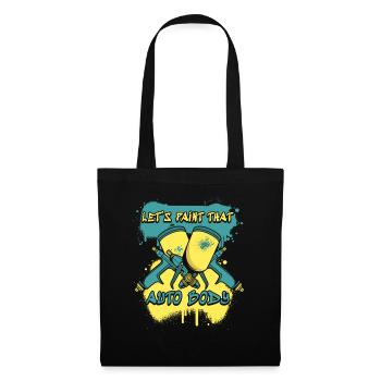 Let's Paint That Auto Body Vehicle Car Spray Car - Tote Bag - black - Front