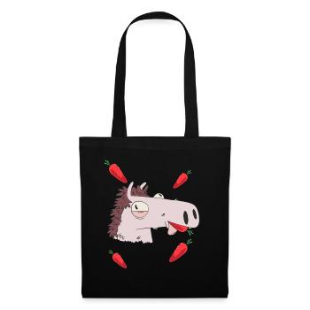 Faim De Cheval Betteraves Tête De Cheval Enfant Poney - Sac en tissu - noir - Devant