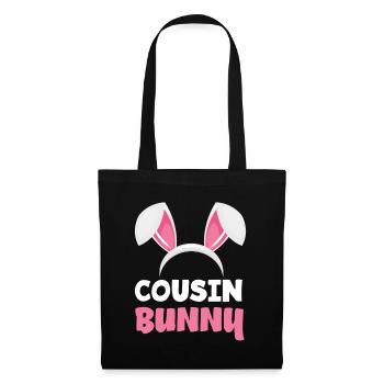 Cousin Bunny Easter Bunny Ears Easter - Tote Bag - black - Front
