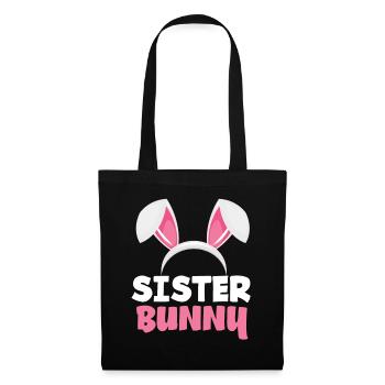 Sister Bunny Easter Bunny Ears Easter - Tote Bag - black - Front