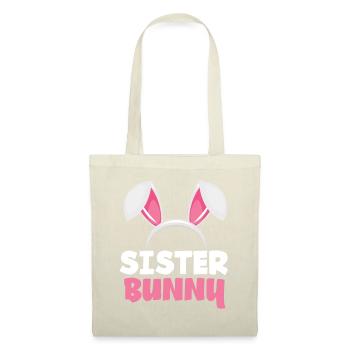 Sœur lapin Pâques lapin oreilles de Pâques - Sac en tissu - nature - Devant