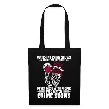 True Crime - Stoffbeutel - Schwarz - Vorne