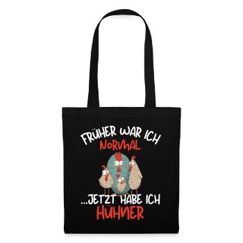 I USED TO BE NORMAL, NOW I HAVE CHICKENS - Tote Bag - black - Front