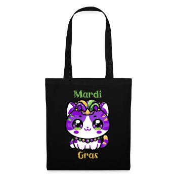 Cat Mardi Gras 2024 Kitten New Orleans - Tote Bag - black - Front