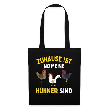 J’AIME JUSTE LES POULETS ! D’ACCORD? Drôles de poulets - Sac en tissu - noir - Devant