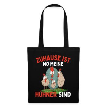 J’AIME JUSTE LES POULETS ! D’ACCORD? Drôles de poulets - Sac en tissu - noir - Devant