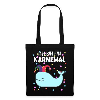 Karnewal - Lustiges Karneval Fasnacht Fasching - Tote Bag - black - Front