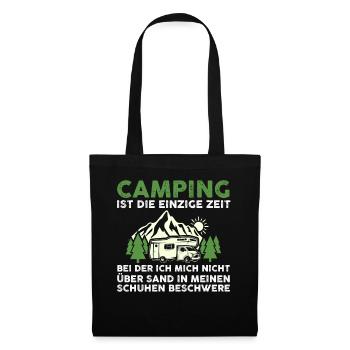 Camper Caravan Motorhome Camping Camping - Tote Bag - black - Front