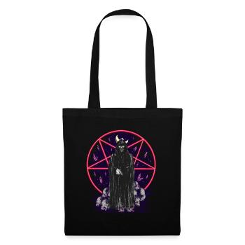 Mort, Monstre, Horreur, Fantaisie, Démon, Mort, Halloween - Sac en tissu - noir - Devant