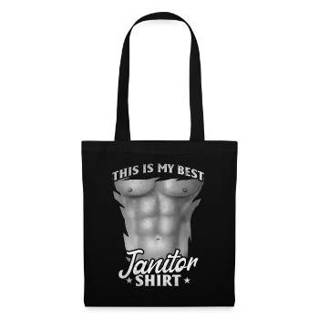 C’est ma meilleure chemise de concierge - concierge drôle - Sac en tissu - noir - Devant