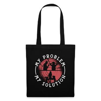 Woodturner My Problem My Pictogram Mom Carpentry - Tote Bag - black - Front