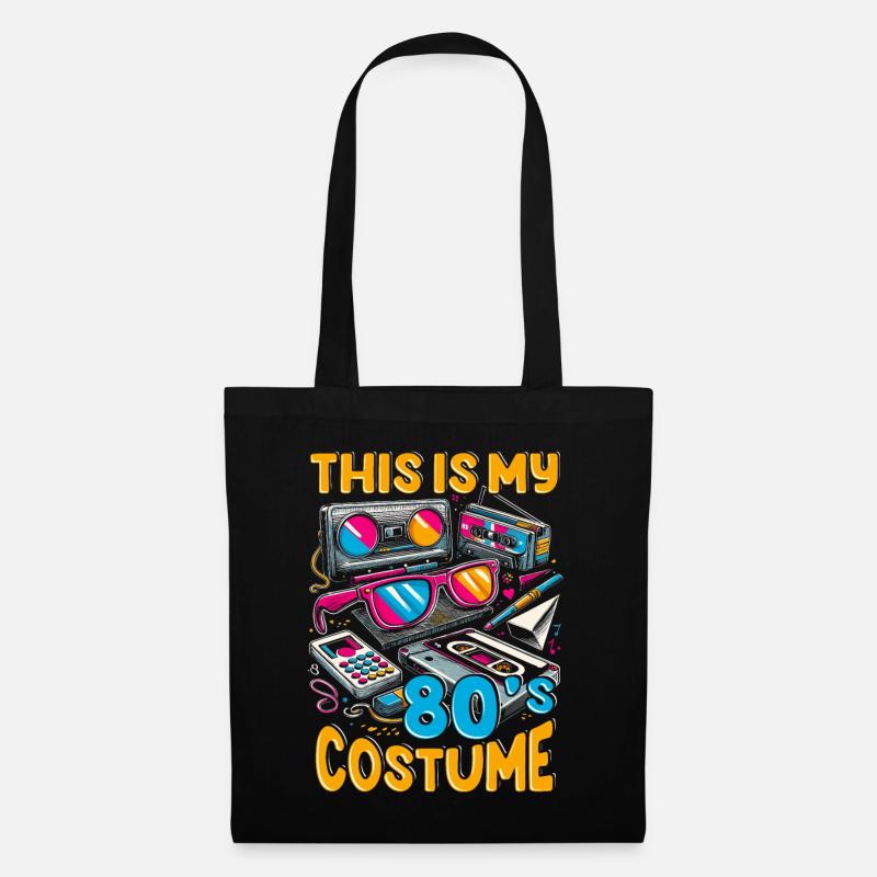This Is My 80s Costume - Stoffbeutel - Schwarz