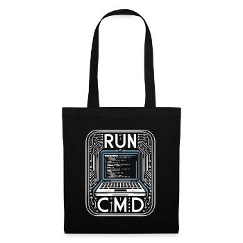 Run Cmd 41 - Stoffbeutel - Schwarz - Vorne