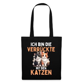 I'M THE CRAZY ONE WITH THE CATS! Fun - Tote Bag - black - Front