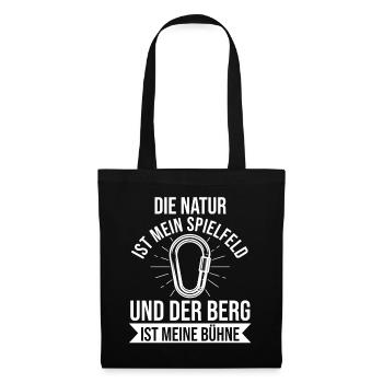 Mountaineer, Hiking, Hiker, Climbing, Mountaineering - Tote Bag - black - Front