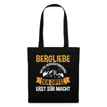 Mountaineer, Hiking, Hiker, Climbing, Mountaineering - Tote Bag - black - Front