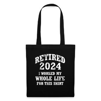 Retired 2022 Retirement Humor Funny - Tote Bag - black - Front